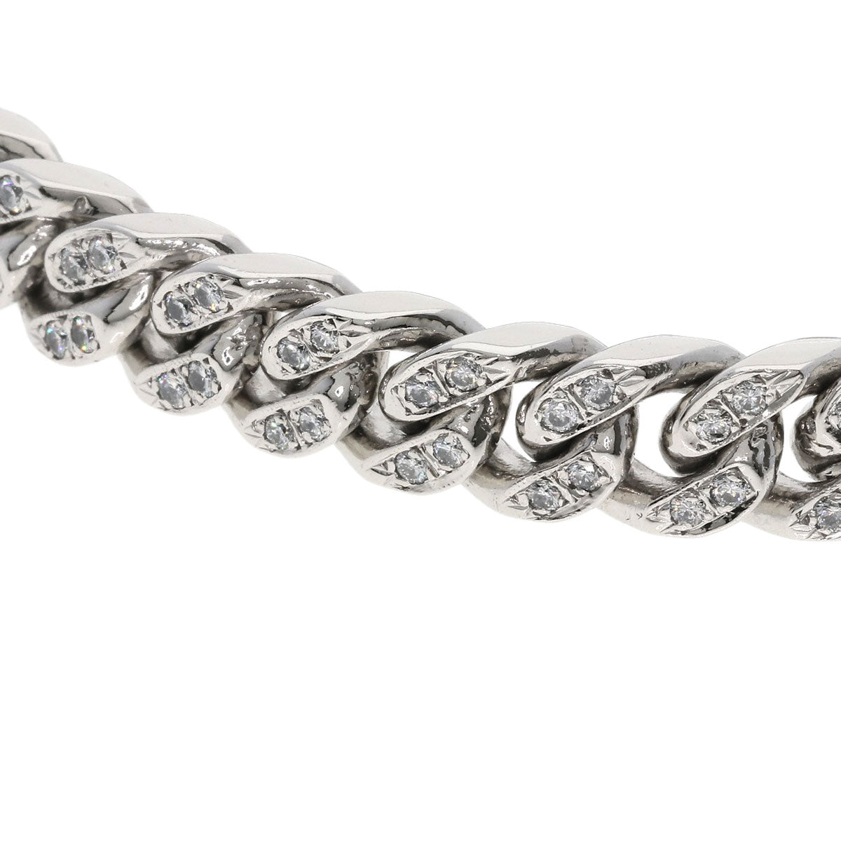 SELECT JEWELRY セレクトジュエリー 喜平 キヘイ 4面 ダイヤモンド 純白金 ブレスレット PT1000 レディース 中古