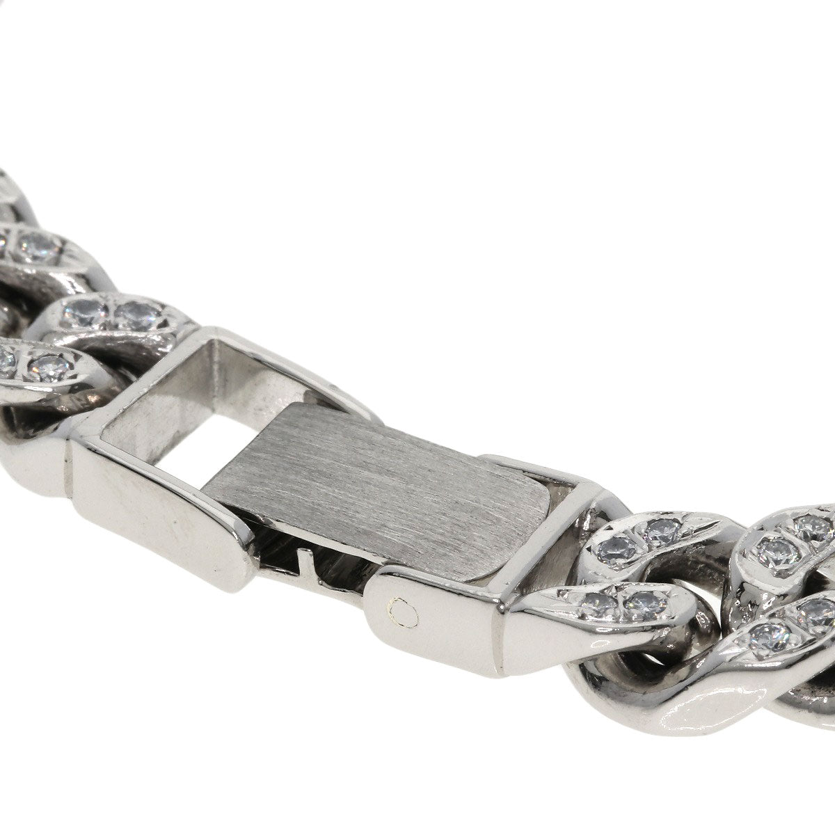 SELECT JEWELRY セレクトジュエリー 喜平 キヘイ 4面 ダイヤモンド 純白金 ブレスレット PT1000 レディース 中古