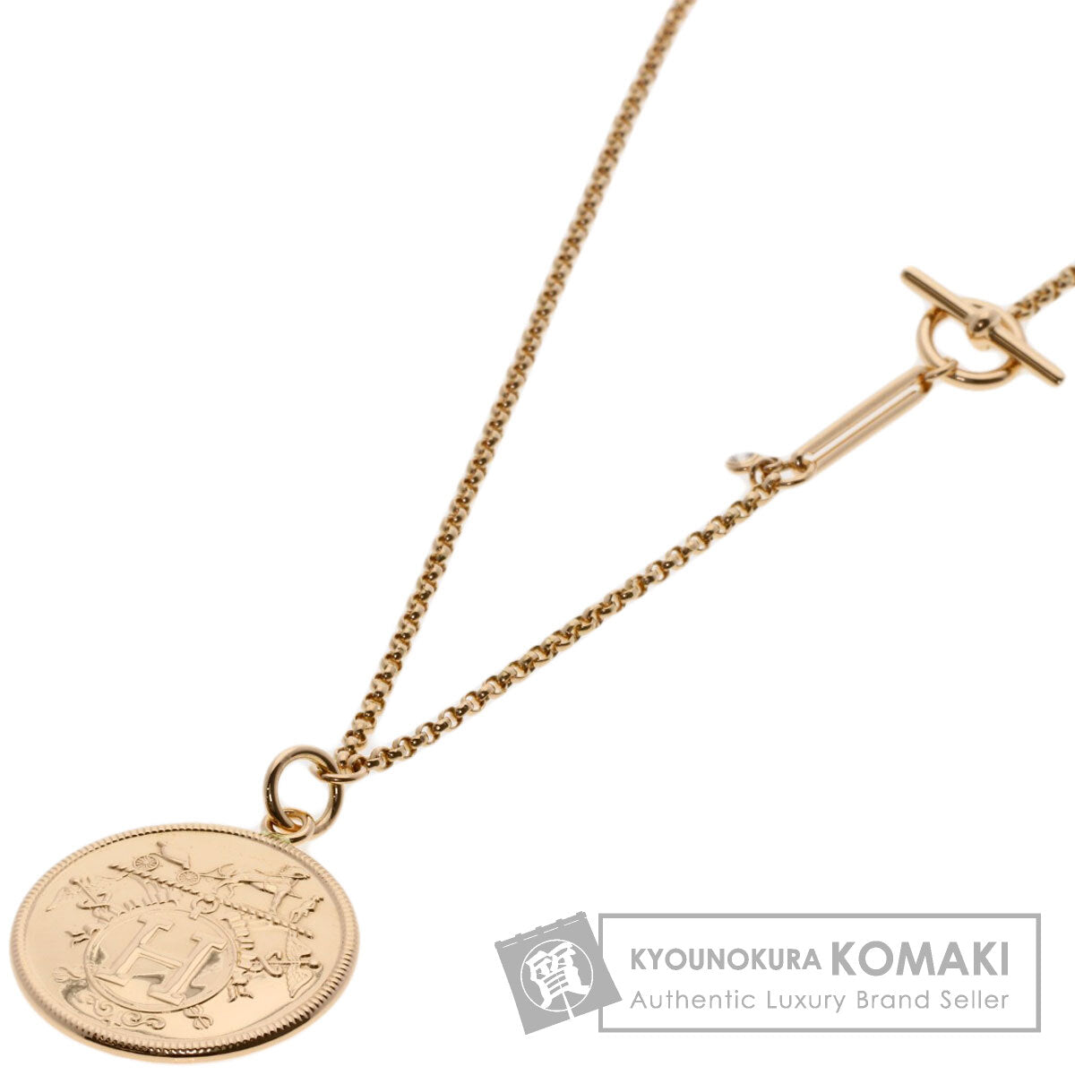 エルメス エクスリブリス MM 1P ダイヤモンド ネックレス 中古 商品画像1