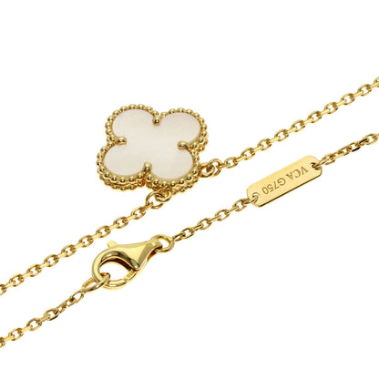 ヴァンクリーフ＆アーペル ヴィンテージ アルハンブラ ホワイトシェル ネックレス 中古 商品画像3