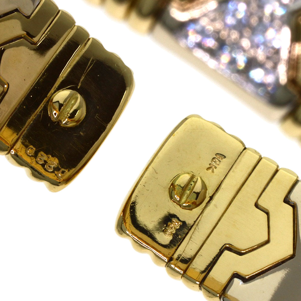 SELECT JEWELRY セレクトジュエリー ダイヤモンド バングル ブレスレット 18K レディース 中古