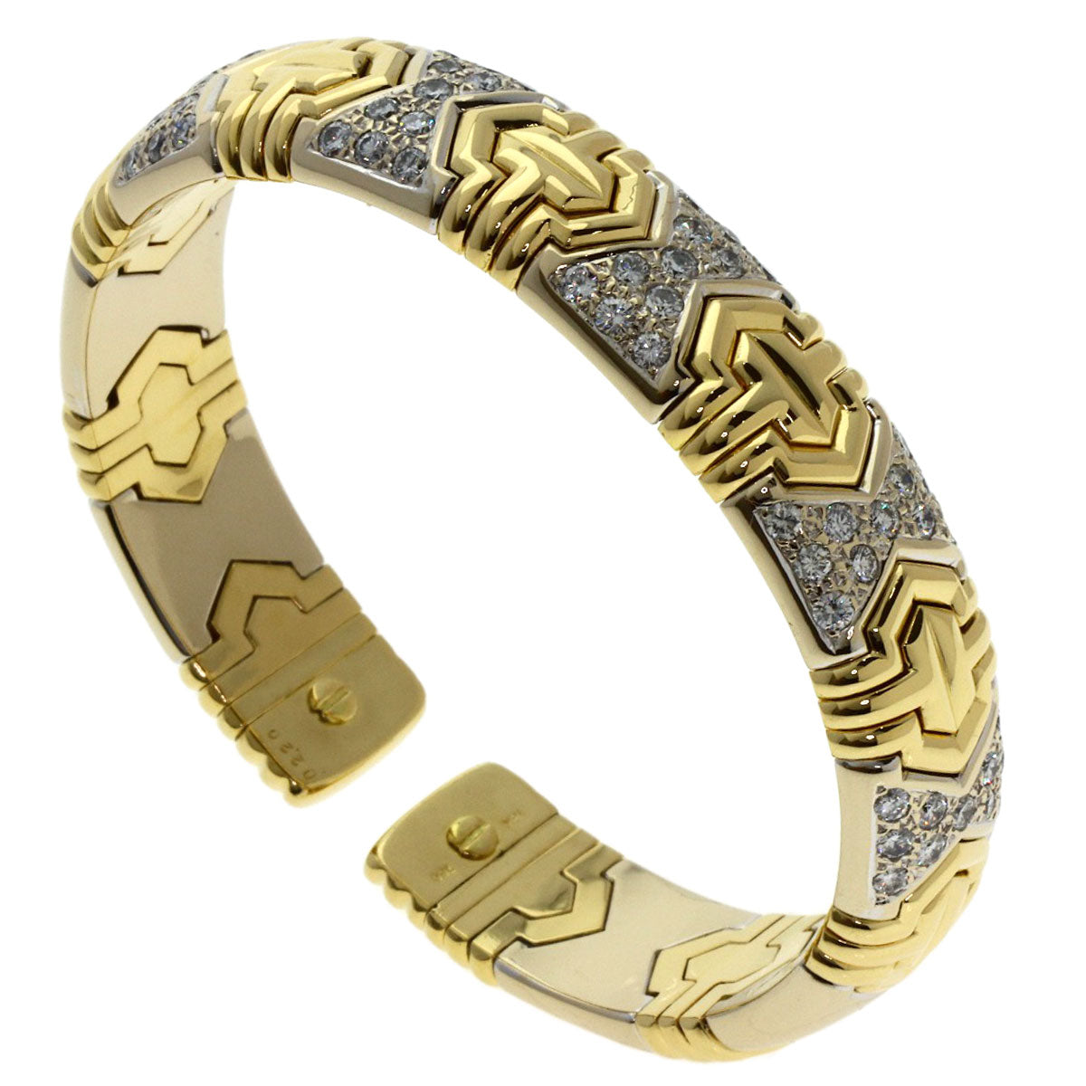 SELECT JEWELRY セレクトジュエリー ダイヤモンド バングル ブレスレット 18K レディース 中古