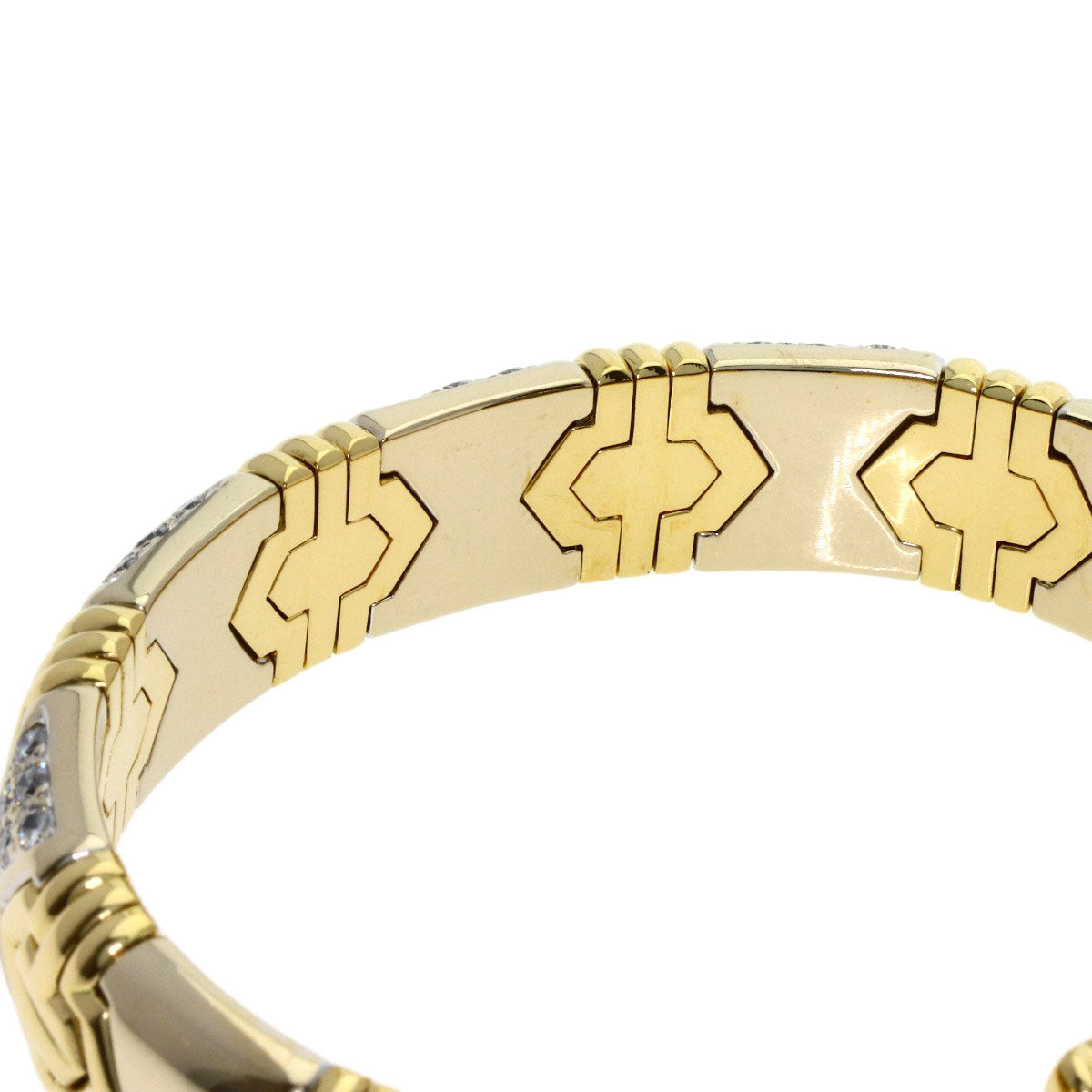 SELECT JEWELRY セレクトジュエリー ダイヤモンド バングル ブレスレット 18K レディース 中古