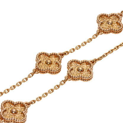 Van Cleef & Arpels ヴァンクリーフ＆アーペル スウィート アルハンブラ 6モチーフ ブレスレット K18PG レディース 中古