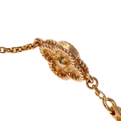 Van Cleef & Arpels ヴァンクリーフ＆アーペル スウィート アルハンブラ 6モチーフ ブレスレット K18PG レディース 中古