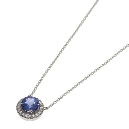 TIFFANY&Co. ティファニー ソレスト タンザナイト ダイヤモンド ネックレス PT950 レディース 中古
