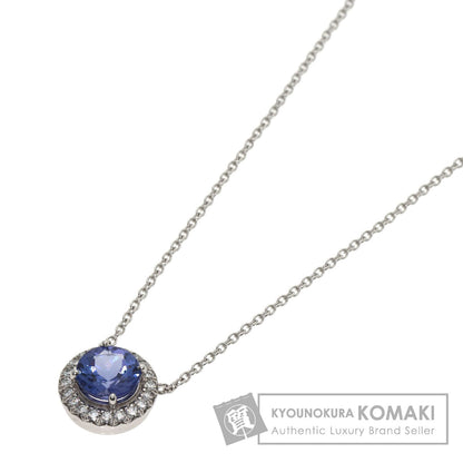 TIFFANY&Co. ティファニー ソレスト タンザナイト ダイヤモンド ネックレス PT950 レディース 中古