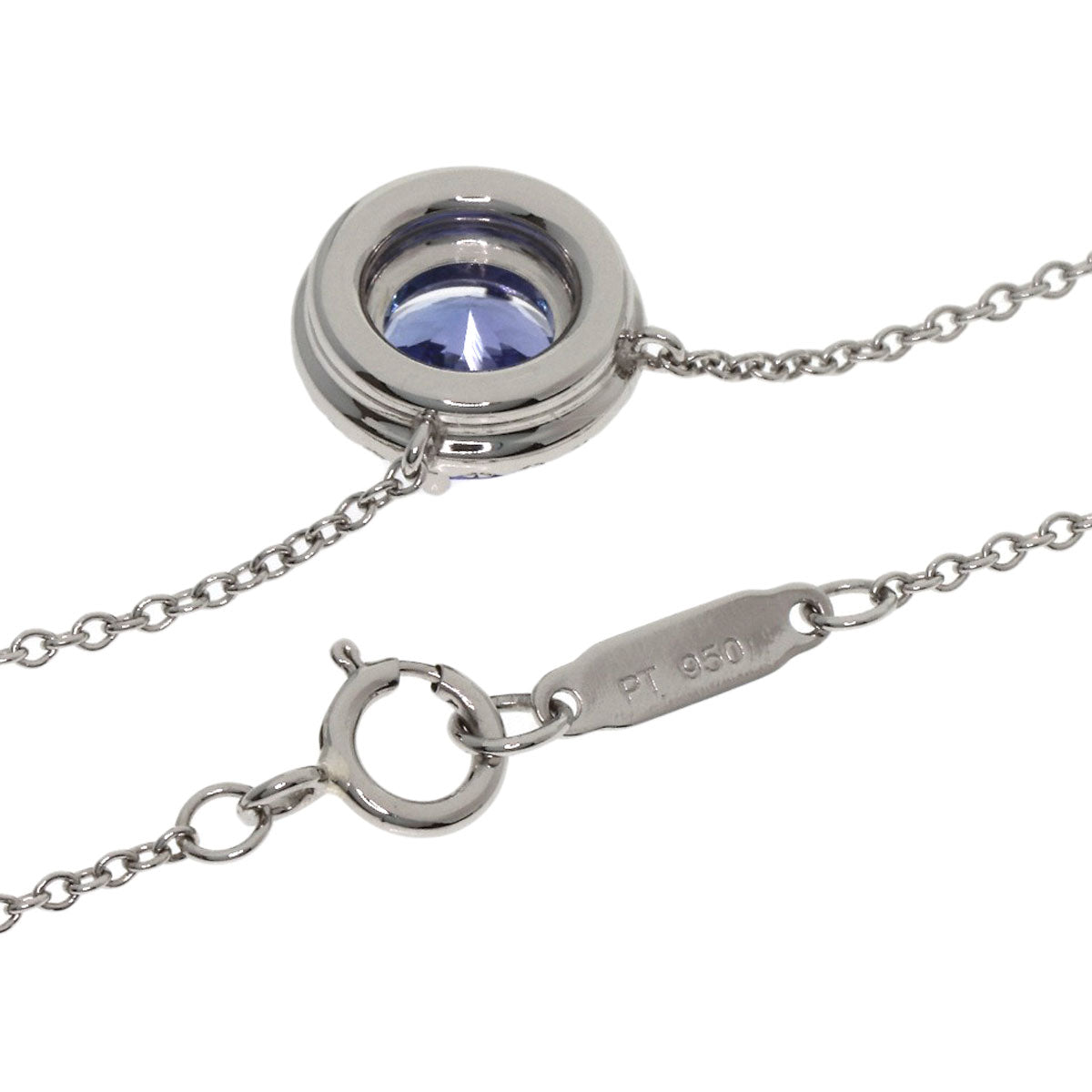 TIFFANY&Co. ティファニー ソレスト タンザナイト ダイヤモンド ネックレス PT950 レディース 中古