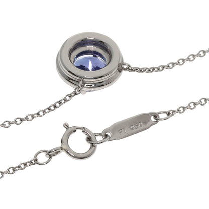 TIFFANY&Co. ティファニー ソレスト タンザナイト ダイヤモンド ネックレス PT950 レディース 中古