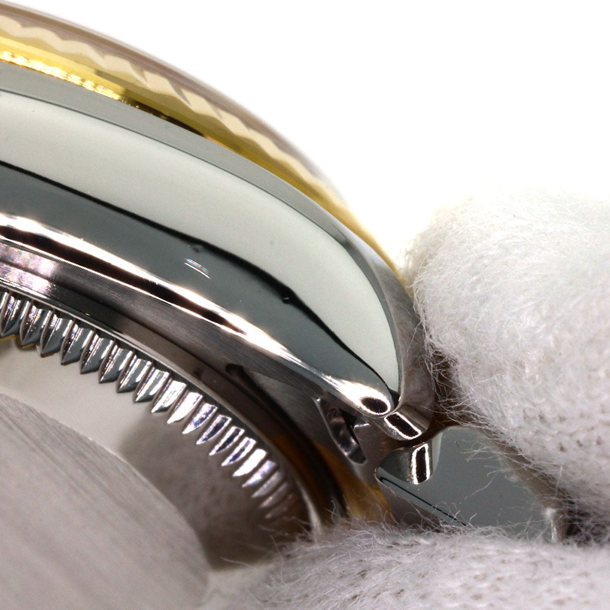 ROLEX ロレックス 179173G デイトジャスト 10P ダイヤモンド 腕時計 SS レディース 中古
