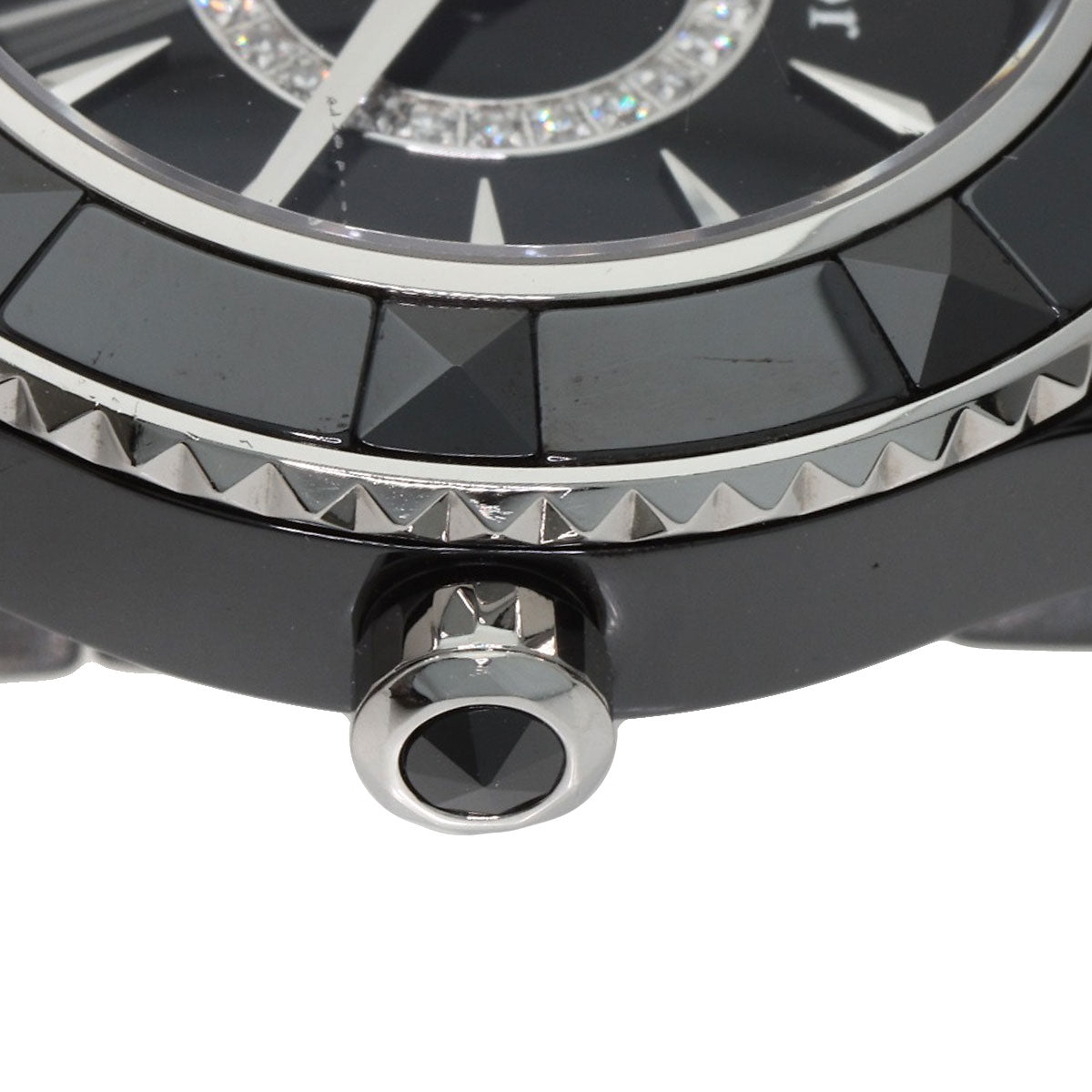 CHRISTIAN DIOR クリスチャンディオール CD1221E0 オンユイット 腕時計 セラミック レディース 中古