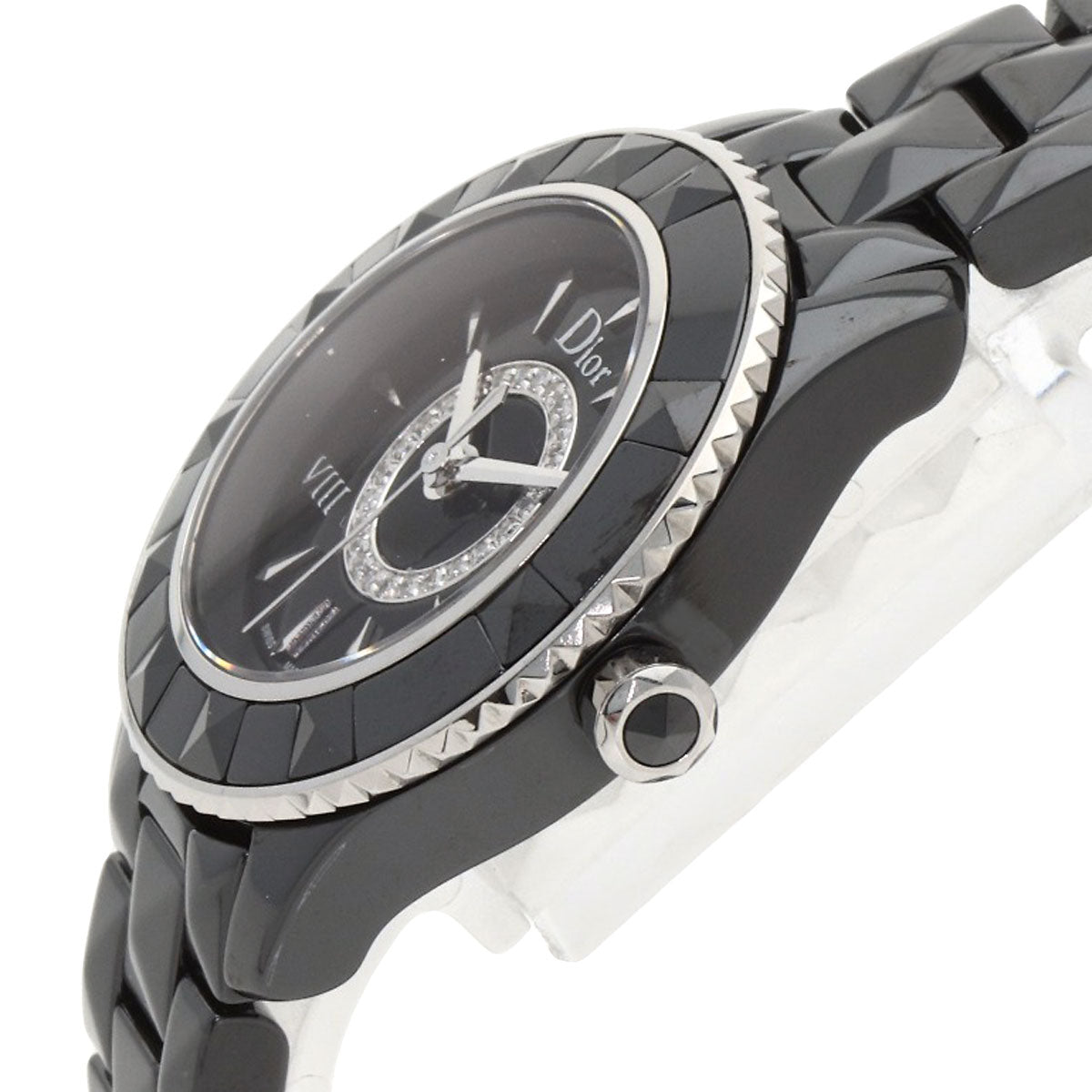 CHRISTIAN DIOR クリスチャンディオール CD1221E0 オンユイット 腕時計 セラミック レディース 中古