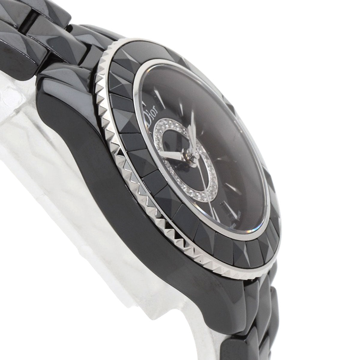 CHRISTIAN DIOR クリスチャンディオール CD1221E0 オンユイット 腕時計 セラミック レディース 中古
