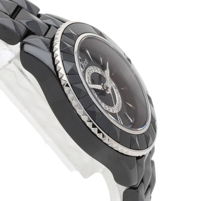 CHRISTIAN DIOR クリスチャンディオール CD1221E0 オンユイット 腕時計 セラミック レディース 中古