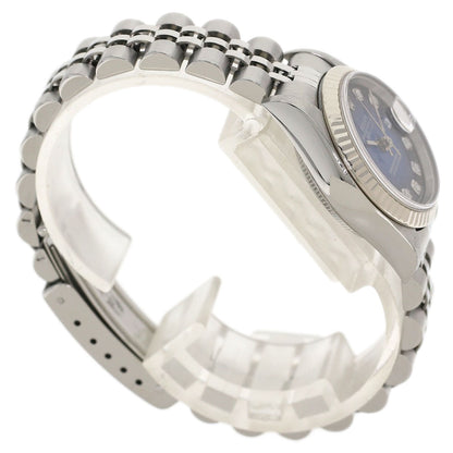 ROLEX ロレックス 79174G デイトジャスト 10P ダイヤモンド ブルーグラデーション 腕時計 SS レディース 中古