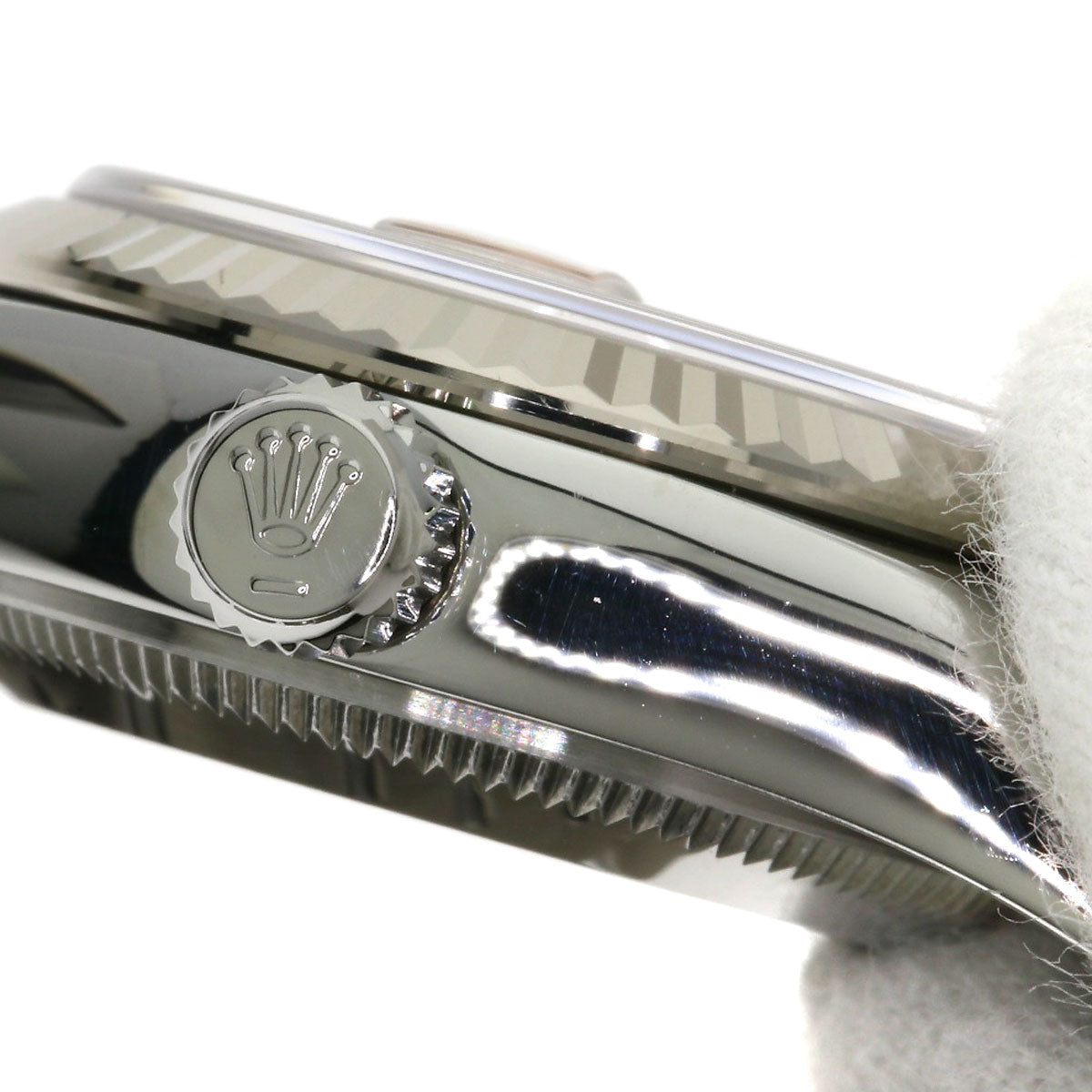 ROLEX ロレックス 179174G デイトジャスト 10P ダイヤモンド 腕時計 SS レディース 中古