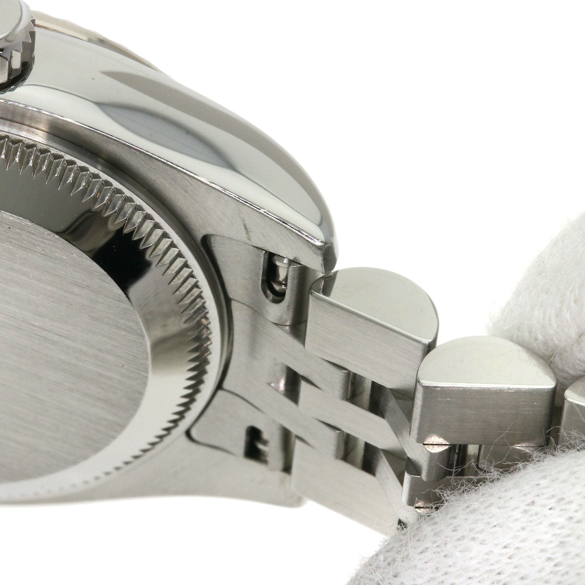 ROLEX ロレックス 179174G デイトジャスト 10P ダイヤモンド 腕時計 SS レディース 中古