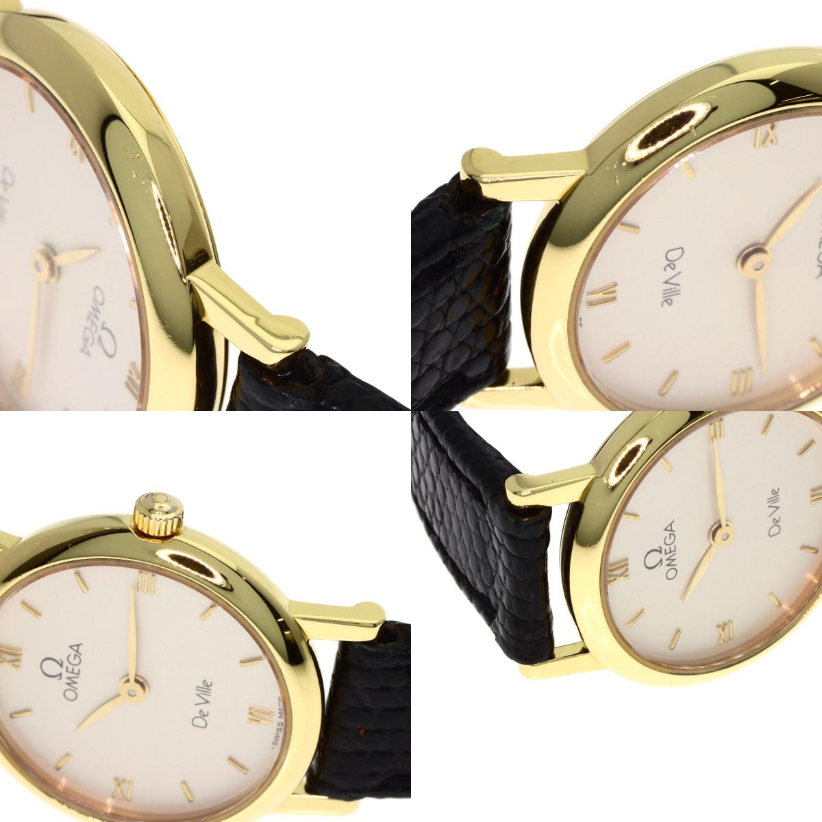 OMEGA オメガ デビル 腕時計 K18YG レディース 中古