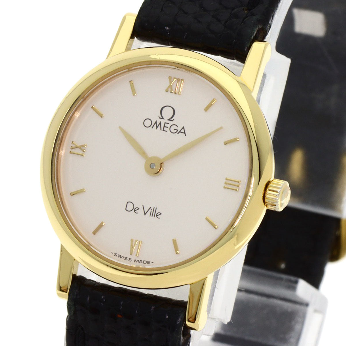 OMEGA オメガ デビル 腕時計 K18YG レディース 中古