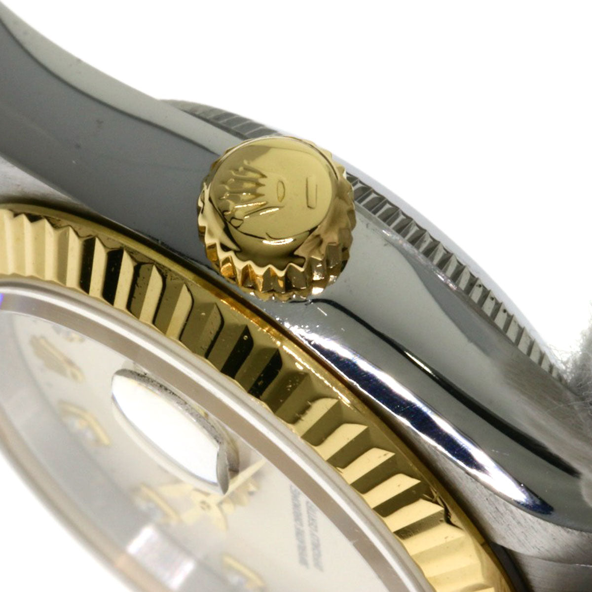 ROLEX ロレックス 69173G デイトジャスト 10P ダイヤモンド 腕時計 SS レディース 中古