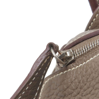 HERMES エルメス リンディ26 エトープ シルバー金具 ハンドバッグ トリヨン レディース 中古