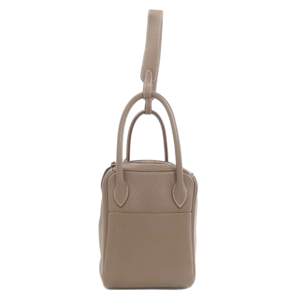 HERMES エルメス リンディ26 エトープ シルバー金具 ハンドバッグ トリヨン レディース 中古