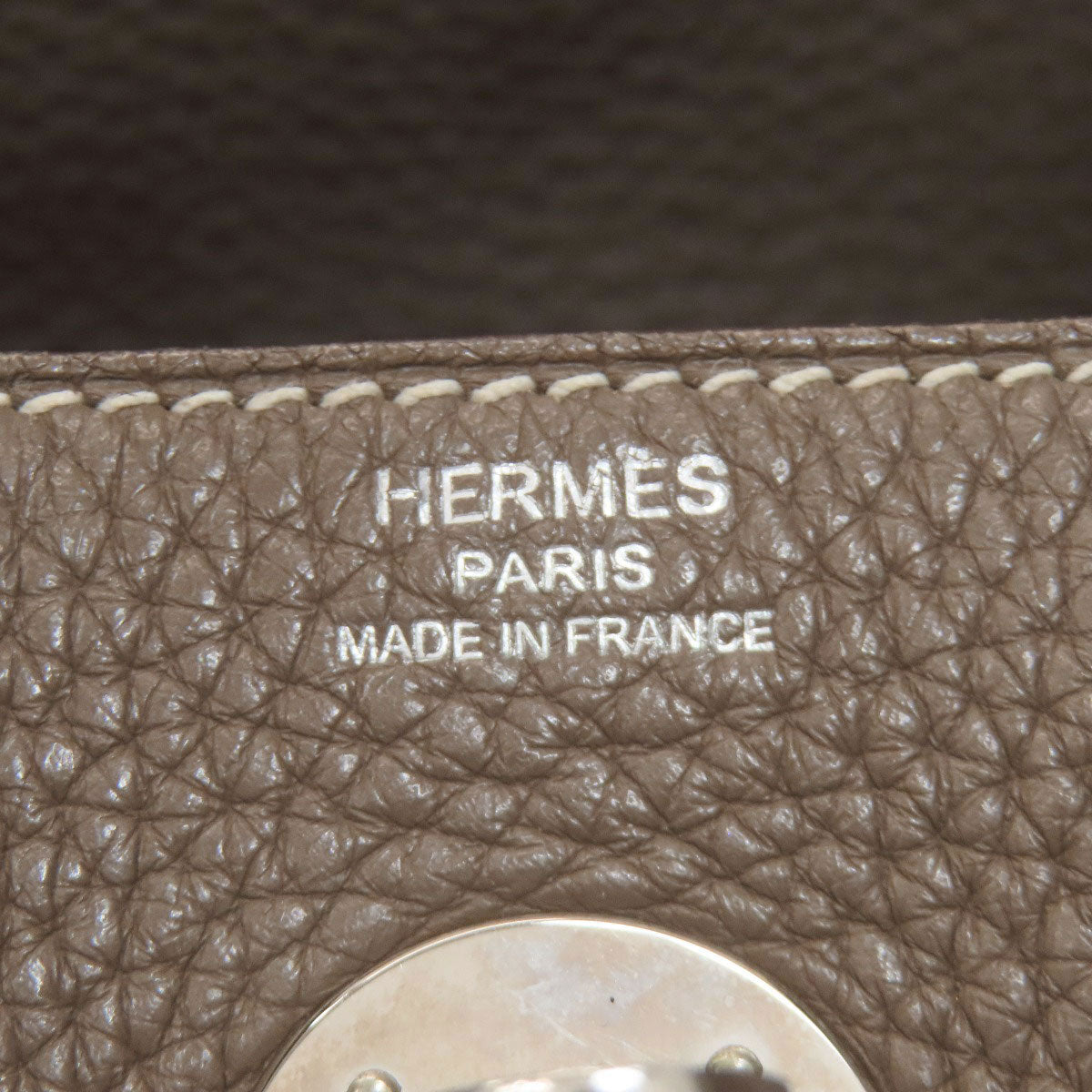 HERMES エルメス リンディ26 エトープ シルバー金具 ハンドバッグ トリヨン レディース 中古
