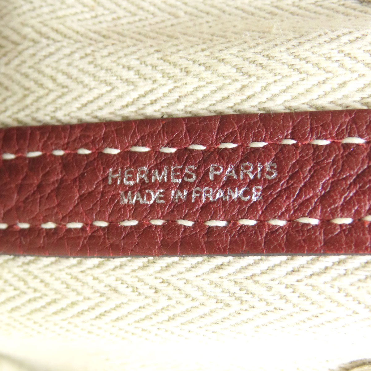 HERMES エルメス ガーデンパーティTPM シルバー金具 ハンドバッグ ネゴンダ レディース 中古
