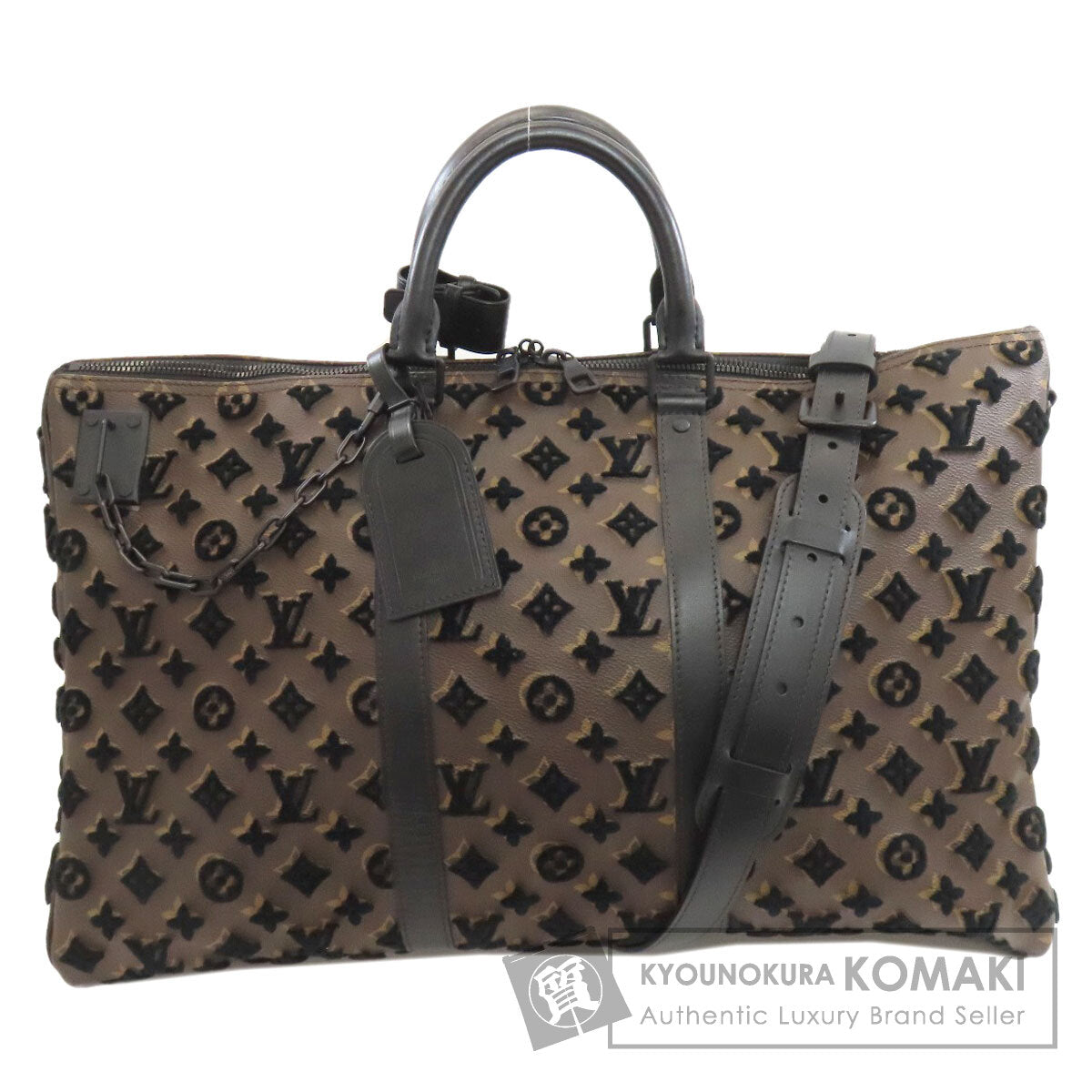 LOUIS VUITTON ルイヴィトン M45046 キーポル トリアングル50 ボストンバッグ モノグラムタフタージュ レディース 中古