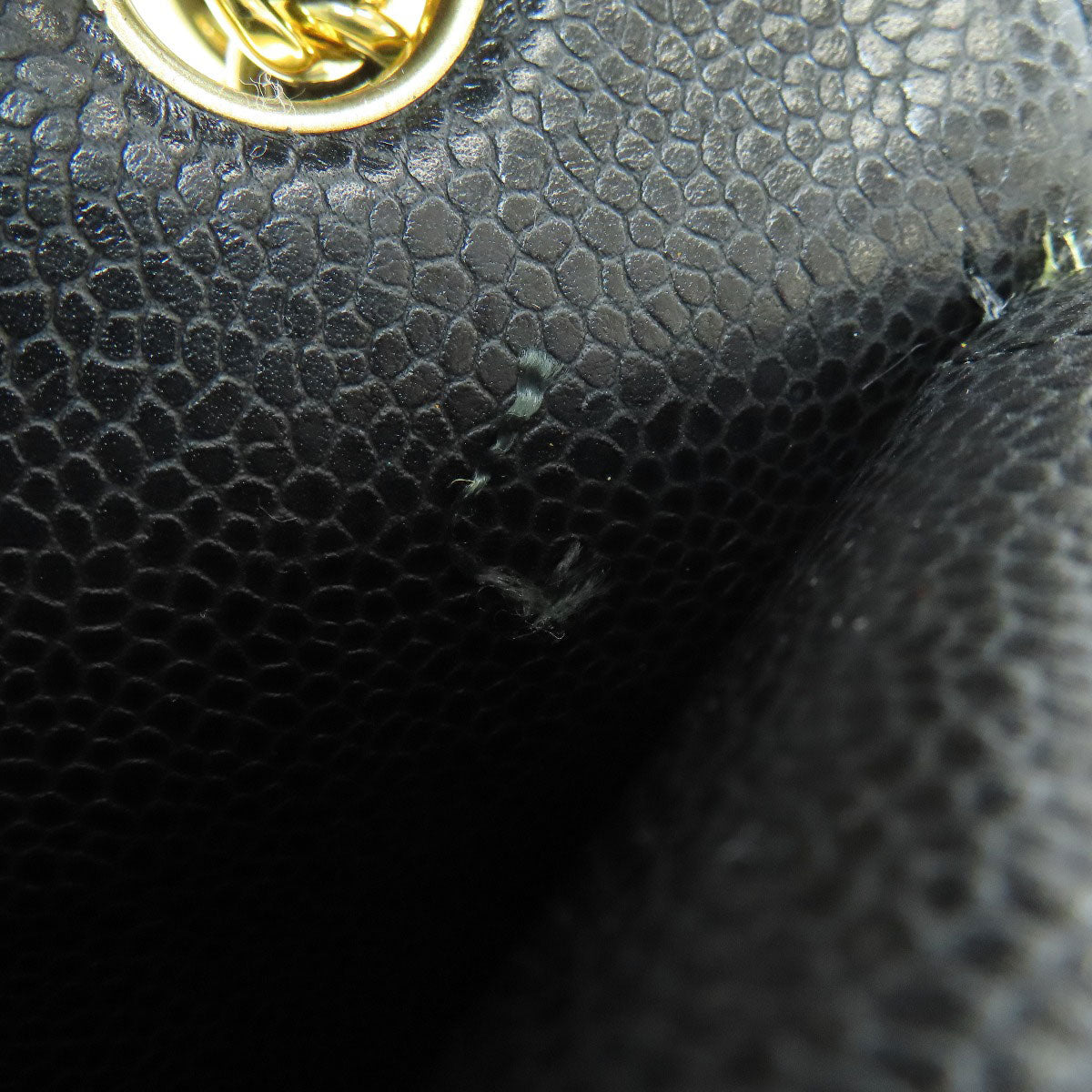 CHANEL シャネル マトラッセ ダブルフラップ ゴールド金具 ショルダーバッグ グレインド カーフスキン レディース 中古