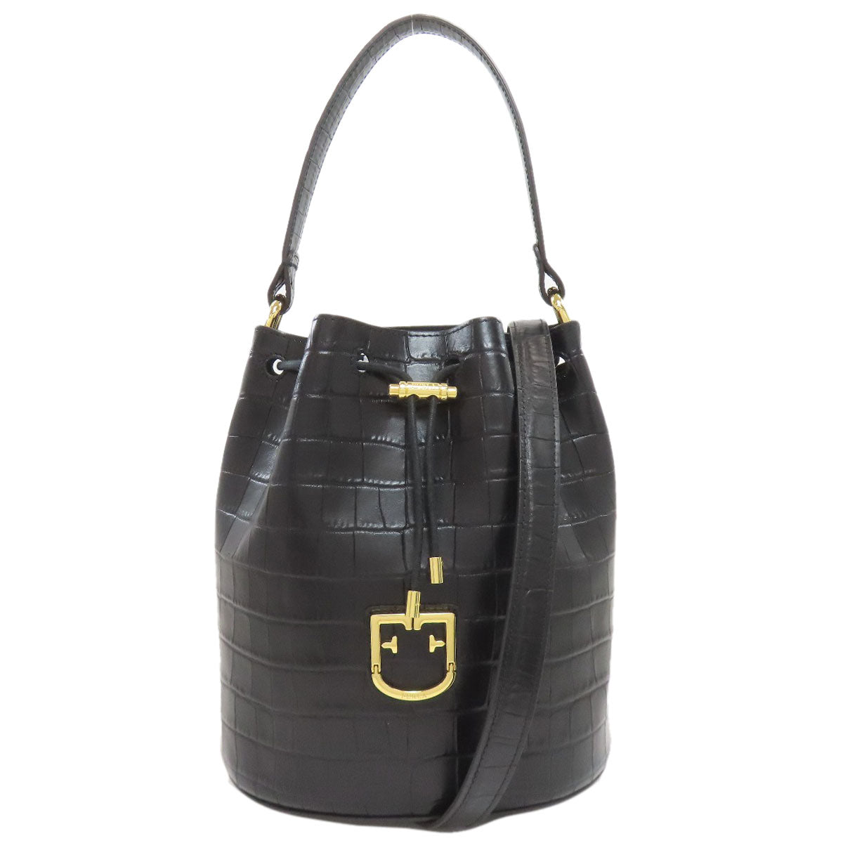 フルラ 型押し 2WAY ハンドバッグ 中古 商品画像2