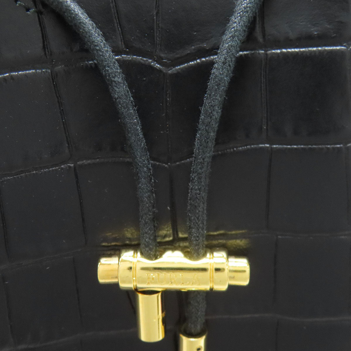 フルラ 型押し 2WAY ハンドバッグ 中古 商品画像12