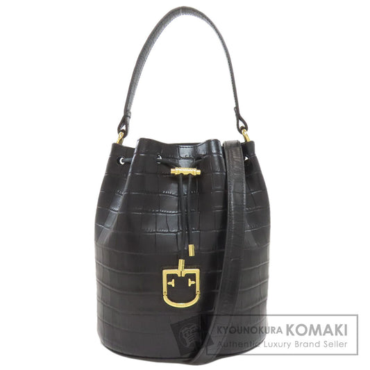フルラ 型押し 2WAY ハンドバッグ 中古 商品画像1