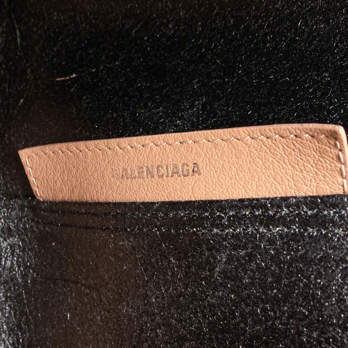 BALENCIAGA バレンシアガ 581292 ネイビーカバス S ハンドバッグ カーフ レディース 中古