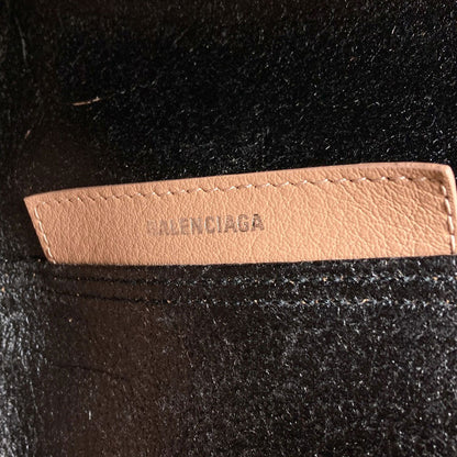 BALENCIAGA バレンシアガ 581292 ネイビーカバス S ハンドバッグ カーフ レディース 中古