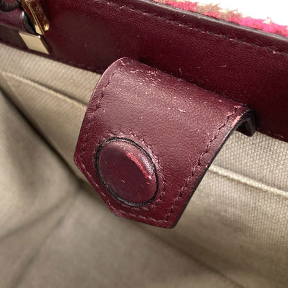 Jimmy Choo ジミーチュウ ヴァレンヌ 2WAY ハンドバッグ ウール レディース 中古