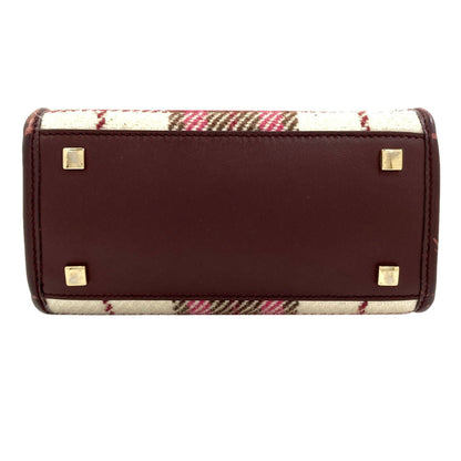 Jimmy Choo ジミーチュウ ヴァレンヌ 2WAY ハンドバッグ ウール レディース 中古