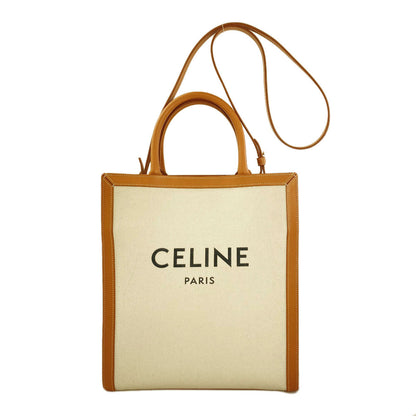 CELINE セリーヌ バーティカルカバ 2WAY ハンドバッグ キャンバス レディース 中古