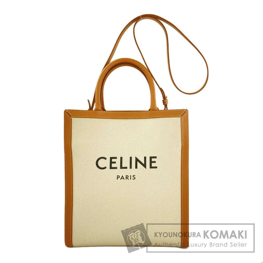 CELINE セリーヌ バーティカルカバ 2WAY ハンドバッグ キャンバス レディース 中古