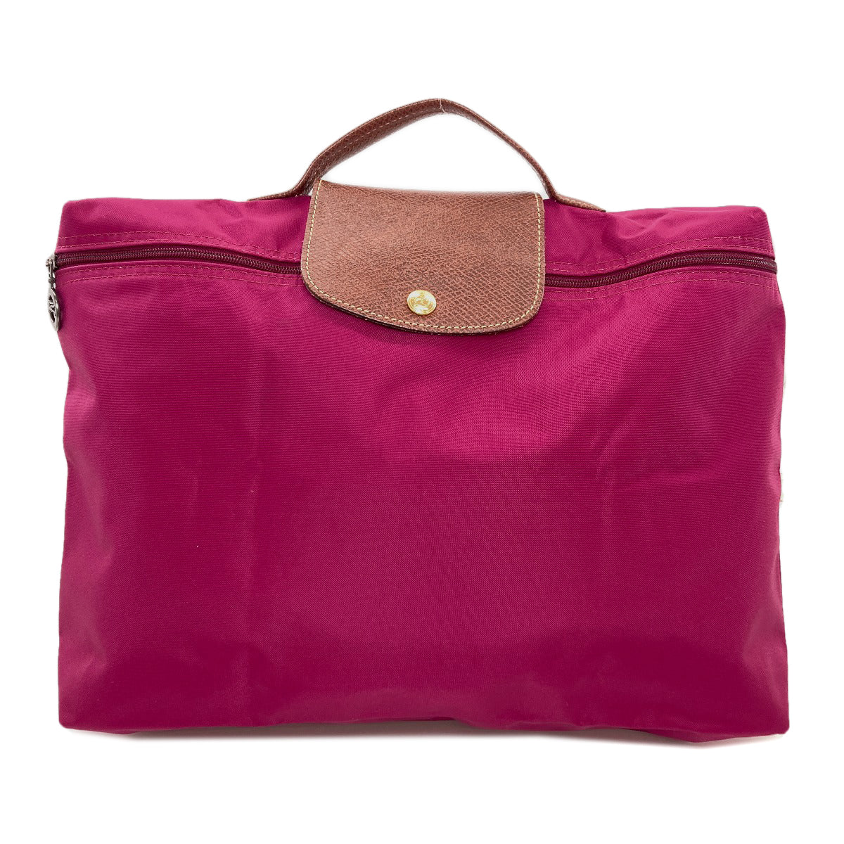 Longchamp ロンシャン ロゴ ハンドバッグ ナイロン レディース 中古