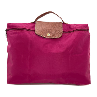 Longchamp ロンシャン ロゴ ハンドバッグ ナイロン レディース 中古