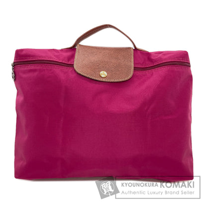 Longchamp ロンシャン ロゴ ハンドバッグ ナイロン レディース 中古