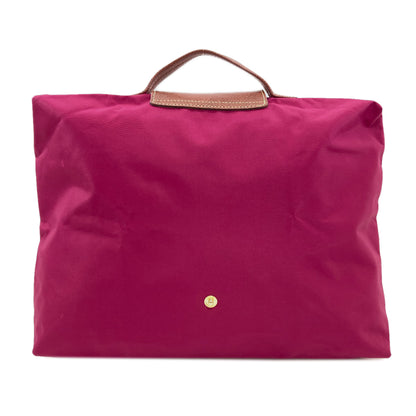Longchamp ロンシャン ロゴ ハンドバッグ ナイロン レディース 中古