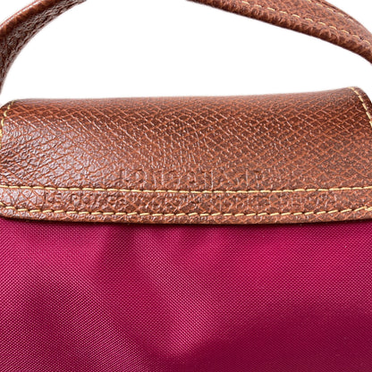 Longchamp ロンシャン ロゴ ハンドバッグ ナイロン レディース 中古
