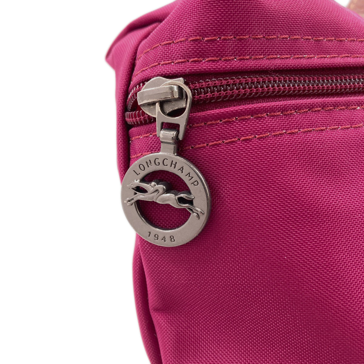 Longchamp ロンシャン ロゴ ハンドバッグ ナイロン レディース 中古