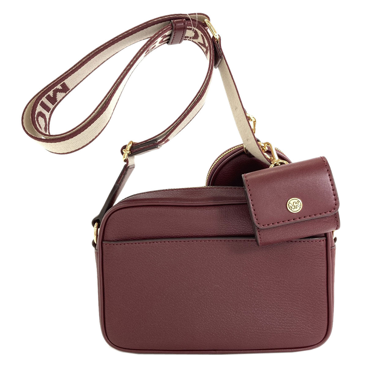 Michael Kors マイケルコース ジェット セット アイテム クロスボディ ウィズアタッチ ミディアム ショルダーバッグ レザー レディース 中古