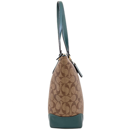 COACH コーチ F29208 シグネチャー トートバッグ PVC レディース 中古