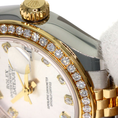 ROLEX ロレックス 279383RBR デイトジャスト 10P ベゼルダイヤモンド 腕時計 SS レディース 中古