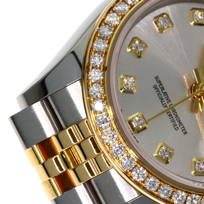 ROLEX ロレックス 279383RBR デイトジャスト 10P ベゼルダイヤモンド 腕時計 SS レディース 中古