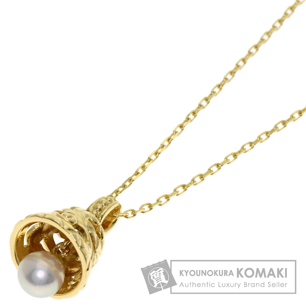 ミキモト ベルモチーフ パール 真珠 ネックレス 中古 商品画像1